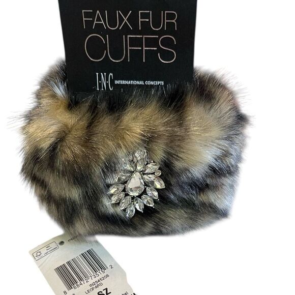 INC International Concepts Accessories - INC Leopard Print Removable Cuffs For Long Sleeves
